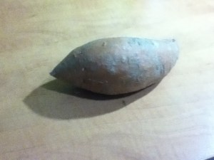 This sweet potato has no delusions of grandeur.