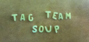 I used my noodle for this picture. 