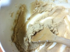 Here it is- a smooth paste of butter and sugar.