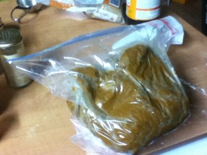 Here it is, ready for an overnight chill. See you tomorrow!