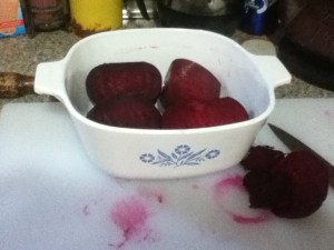 Ready to roast. Mine took a little longer to get tender than the recipe noted.