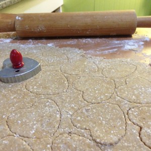 Both the rolling pin and the cookie cutter belonged to my Grandmother. 