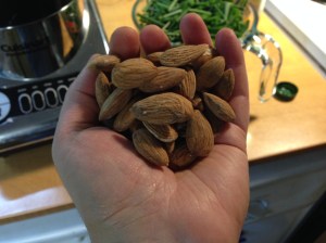 Real almonds have husks. 
