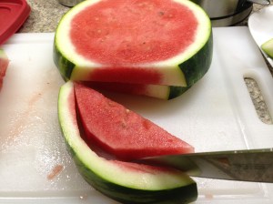 Slice away the rind. Cube the innards. How hard was that?