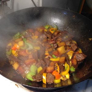 Here is everything except the rice. See how pretty?