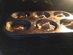 Feeling a bit indulgent, I used my oversized muffin tin for this. See you in 16-18 minutes.