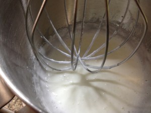 Here's the finished foam with the peppermint flavor mixed in. Sorry you can not smell this.