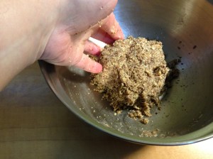 It did not take long to get a singular lump of dough. I decided to roll it out in batches.